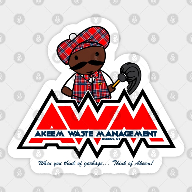 Akeem Waste Management Sticker by AngryMongoAff